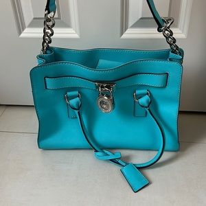 Teal Michael Kors purse